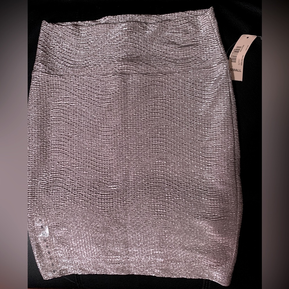 Brand new with tag Decree Gold foil skirt size small